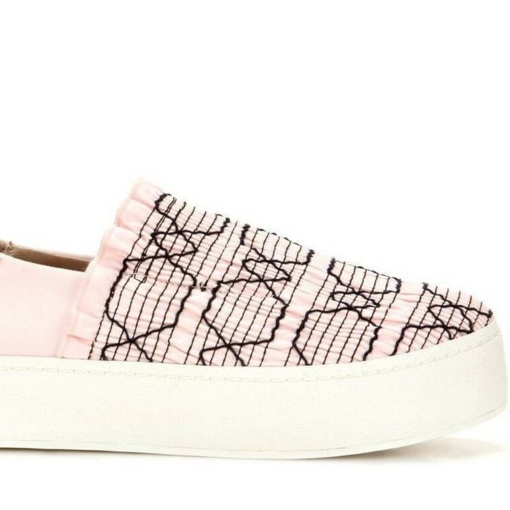 OPENING CEREMONY New Flats Designer Slip-On Platform Sneakers NIB Women's 9 /41 - Picture 4 of 16